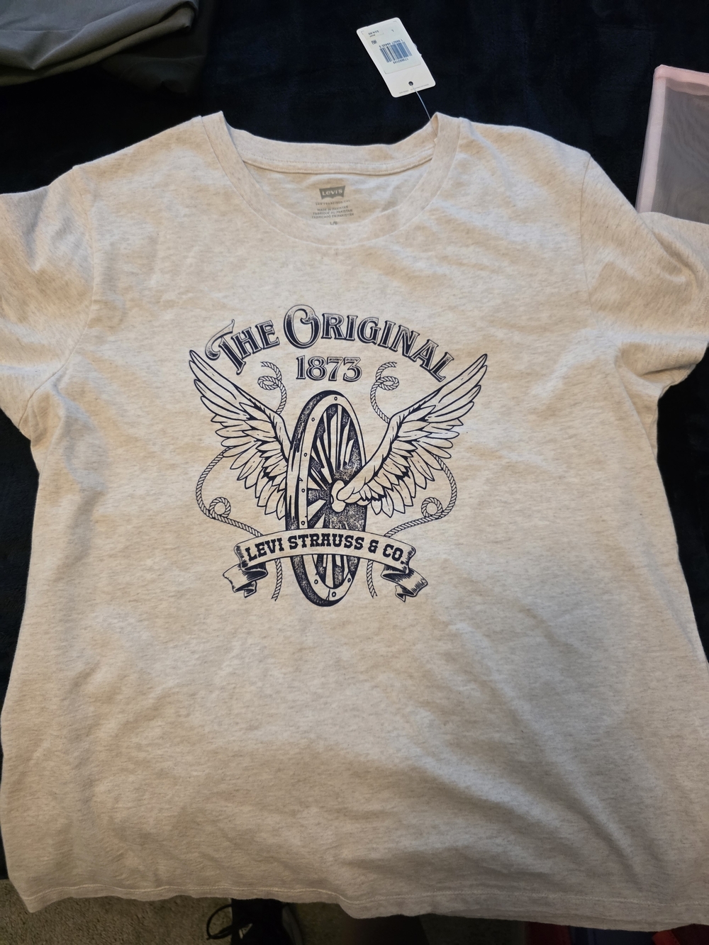 Levi Strauss & Co. 'The Original 1873' Graphic Tee - Light Heather Gray